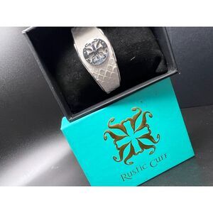 Rustic Cuff White Snake Cuff Bracelet